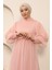 Inci Detaylı Tül Abiye Pudra MSW12238 2