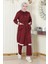 Kapşonlu Ribanalı Takım Bordo MSW19196 1