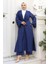 Apolet Detaylı Kimono Takım Indigo 19253 3