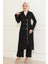 Düğme Detaylı Fermuarlı Takım Siyah MSW19219 1