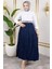 Astarlı Kraş Etek-Lacivert 3