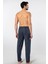 Erkek Dokuma Pijama Tek Alt 2240/LACIVERT 8 4