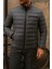 Erkek Kışlık Slim Fit Günlük Füme Şişme Mont 3
