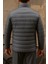 Erkek Kışlık Slim Fit Günlük Füme Şişme Mont 6