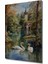 Romantik Kuğulu Gölde Yağlı Boya Görünümlü Ahşap Dekoratif Tablo Dikdörtgen Tablo 3