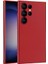 Spia Galaxy S24 Ultra Kılıf Spıa Premier Silikon Kapak-Kırmızı 1
