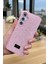 Samsung S24 Fe Uyumlu – Pembe Taşlı Işıltılı Yumuşak Silikon Kılıf, Darbeye Karşı Dayanıklı Kapak 5