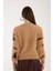 Kadın Bej Sakal Iplik Inci Detaylı Bisiklet Yaka Triko Kazak 6