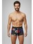 Erkek 5'li Desenli Renkli Pamuklu Premium Paket Boxer 14