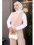 Kemerli Yelek Pantolon Takım Bej 19250 2