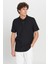 %100 Pamuk Slim Fit Dar Kesim Polo Yaka Jakarlı Triko Tişört 1