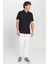 %100 Pamuk Slim Fit Dar Kesim Polo Yaka Jakarlı Triko Tişört 2