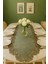 Yeşil Süet Kumaş Runner Masa Boyu 40X140 Cm 1