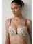 Bej Wow Çiçekli Dantelli Push Up Sütyen 16