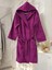 Kadife Kapüşonlu Bornoz %100 Pamuk 1