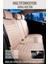 Renault Fluence Uyumlu Yarı Deri Oto Koltuk Kılıfı Tam Set Vena Bej 2