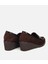 01AYH315580A480 KADIN Süet Deri Kahverengi Rahat Dolgu Topuklu Günlük Loafer 4
