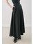 Kemer Detaylı Kloş Etek Siyah 5