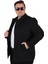 Mocgrande Erkek Büyük Beden Kaşmir Kaban 103008 Sıyah 2