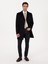 Erkek Lacivert Slim Fit Yün Kaşmir Karışımlı Palto 50315262-VR033 4