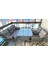 Kaş 3+1+1+Masa Rattan Bahçe Balkon Mobilyası,RATTAN GRİ / KUMAŞ GRİ 2