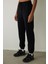 Siyah Yüksek Bel Bağcıklı Jogger Eşofman Altı 16