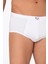Pamuklu Penye Süprem Esnek Rahat Slip Külot | Beyaz K0037 4