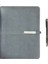 2026 Organizer Ajanda Kart Bölmeli 18X23 Tarihli Defter Metal Klipsli Gri Mekanizmalı Seperatörlü Tükenmez Kalem Hediyeli 1