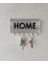 Dalgalı Home Yazılı Duvar Askılı Anahtarlık Anahtarlık Askısı (22X10 CM) Duvar Anahtarlığı 4