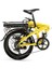 Prime Elektrikli Katlanır Bisiklet 32 cm V 20 Jant 7 Vites Cat Sarı Siyah 5