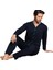 Norde Premium Penye Interlok Kumaş Kışlık Önden Düğmeli Erkek Pijama Takımı M/2xl 2