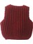 Selanik Model El Örgüsü Bebek Yeleği Bordo 2