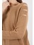 Kadın Bej Omuzları Kesik Detaylı Reglan Kollu Simli Triko Kazak 5