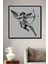 Melek Aşk Okçu Kara Kalem Görünümlü Dekoratif Ahşap Tablo Dikdörtgen Tablo 2