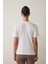 Kırık Beyaz Basic Bisiklet Yaka Tişört 20