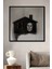 Kara Kalem Görünümlü Ahşap Dekoratif Tablo Evin Içindeki Insan Sanatı Dikdörtgen Tablo 2
