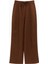 4767 Kadın Geniş Paça Palazzo Cepli Pantolon Kahve 1