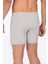Erkek Pamuklu Penye Paçalı Boxer 3'lü Paket – Rahat & Dayanıklı | Gri Melanj K0043 7