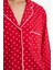 Pijama Takımı Regular Fit Puantiyeli Uzun Kollu Üst Uzun Alt-Fall in Love D2281AX25WN 4
