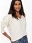 V Yaka Normal Düz Krem Kazak Kadın Onlrıca Lıfe L/s V-Neck Pullo Knt N 3