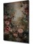 Romantik Gül Bahçesi Yağlı Boya Görünümlü Ahşap Dekoratif Tablo Dikdörtgen Tablo 3