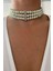 Üç Sıralı Cam Boncuk Choker Tasma Kolye 2