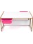 2 Kişilik Çekmeceli Oyun, Aktivite, Etkinlik Masası, Beyaz-Pembe, 18MM Mdf 1
