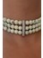 Üç Sıralı Cam Boncuk Choker Tasma Kolye 4