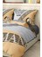 Nevresim Takımı Çift Kişilik Pamuklu Saten Kumaş 6 Parça 3D Dijital Baskı Duvet Cover Set Model No: 3