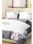Nevresim Takımı Çift Kişilik Pamuklu Saten Kumaş 6 Parça 3D Dijital Baskı Duvet Cover Set Model No: 3