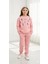 Baskılı Kız Çocuk Eşofman Takımı / %100 Pamuk Günlük Spor Sweatshirt ve Alt I Kız Çocuk Takım 1