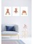 Çocuk Bebek Odası Mdf (Ahşap) 3parça Renkli Dekoratif Tablo 1