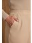 Beli Lastik Detaylı Tencel Pantolon Etek 5
