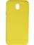 Samsung Galaxy J7 Pro / J730 Kılıf Nano Içi Kadife Silikon - Sarı (K95) 1